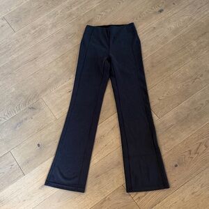 lululemon athletica Black Softstreme ribbed Boot Cut Pants